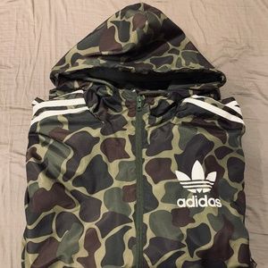 Men's Small Adidas Camo Zip Up Jacket